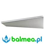 Zestaw wsporników ze stali szlachetnej o wymiarach 40 x 180 x 557 mm