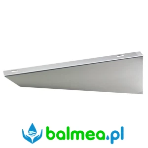 Zestaw wsporników ze stali szlachetnej o wymiarach 40 x 180 x 557 mm