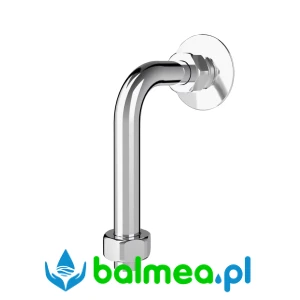 Kolanko odpływowe z polerowanego mosiądzu o wymiarach 120 x 500 mm