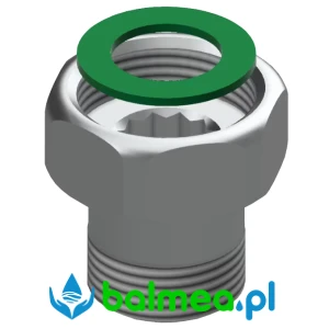 Złącze przyłączeniowe DN 15 z mosiądzu polerowanego