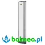 Panel natryskowy ze stali szlachetnej o wymiarach 235 × 1160 × 90 mm