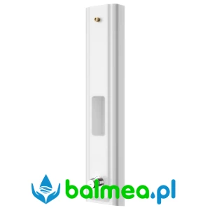 F5S-Mix Panel natryskowy z tworzywa mineralnego MIRANIT z mieszaczem i półką na żel pod prysznic o wymiarach 235 × 1160 × 100 mm