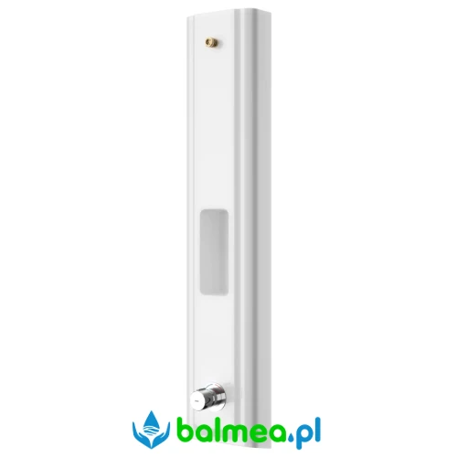 F5S-Mix Panel natryskowy z tworzywa mineralnego MIRANIT z półką na żel pod prysznic.webp