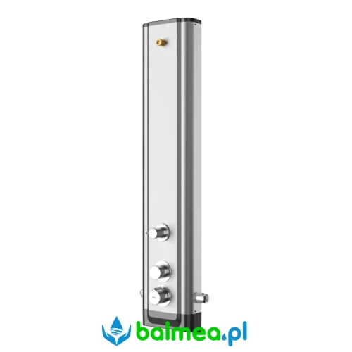 Panel natryskowy ze stali szlachetnej z przełącznikiem pomiędzy głowicą a słuchawką natryskową.webp