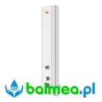 Panel natryskowy z tworzywa mineralnego MIRANIT z przełącznikiem pomiędzy głowicą a słuchawką natryskową o wymiarach 235 × 1160 × 100 mm