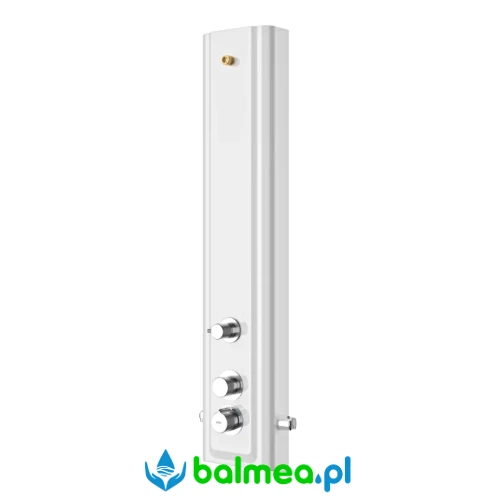 Panel natryskowy z tworzywa mineralnego MIRANIT z przełącznikiem pomiędzy głowicą a słuchawką natryskową.webp