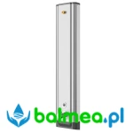 Panel natryskowy ze stali szlachetnej o wymiarach 235 × 1160 × 90 mm