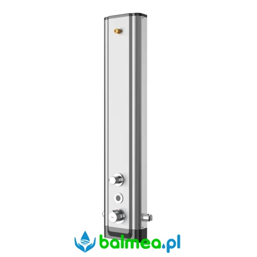 Panel natryskowy ze stali szlachetnej z przełącznikiem pomiędzy głowicą a słuchawką natryskową.webp