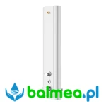 Panel natryskowy z tworzywa mineralnego MIRANIT z przełącznikiem pomiędzy głowicą a słuchawką natryskową o wymiarach 235 × 1160 × 100 mm