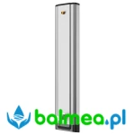 Panel natryskowy ze stali szlachetnej o wymiarach 235 × 1160 × 90 mm