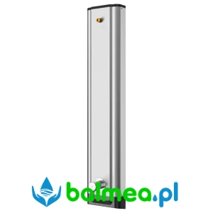 Panel natryskowy ze stali szlachetnej o wymiarach 235 × 1160 × 90 mm