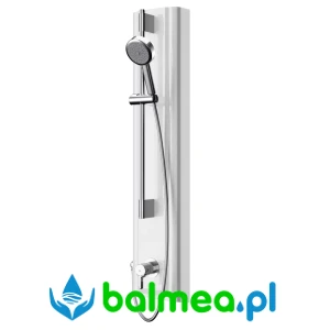 Panel natryskowy z MIRANITu ze słuchawką natryskową z tworzywa mineralnego o wymiarach 235 x 1160 x 100 mm