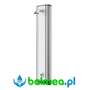 Natryskowy ze stali szlachetnej z wodospadową głowicą natryskową o wymiarach 235 x 1160 x 90 mm