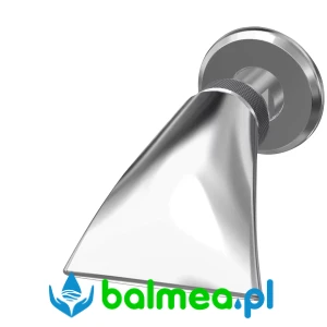 Wodospadowa głownica natryskowa DN 15 z polerowanego mosiądzu z powłoką chromowaną