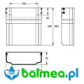 Przedłużenie obudowy do paneli natryskowych F5 ze stali szlachetnej 660mm - rysunek.jpg