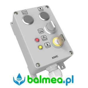 Panel obsługi do sterownika funkcji ECC2 o wymiarach 80 x 120 x 55 mm