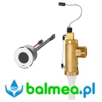 Zawór spłukujący WC uruchamiany bezdotykowo do montażu ukrytego