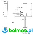 Elektroniczna armatura spłukująca do pisuaru, montaż natynkowy - rysunek.jpg