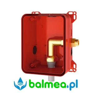 Puszka systemowa do ciśnieniowej armatury spłukującej do WC o wymiarach 174 x 225 mm