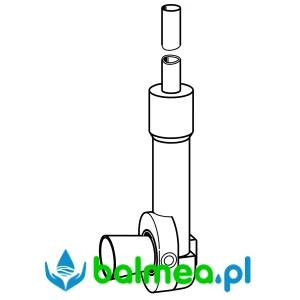 Spłuczka rurkowa do zabudowy podtynkowej