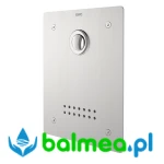 Ciśnieniowa armatura spłukująca do WC do montażu podtynkowego o wymiarach 190 x 245 x 2 mm