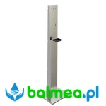 Stojak Premium ze stali chromowo-niklowej o wymiarach 400 x 1522 x 350 mm