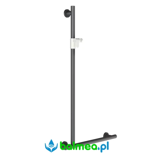 Poręcz kątowa 90° z uchwytem na słuchawkę prysznicową.webp