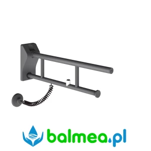 Poręcz uchylna ze zdalnym uruchamianiem spłukiwania WC