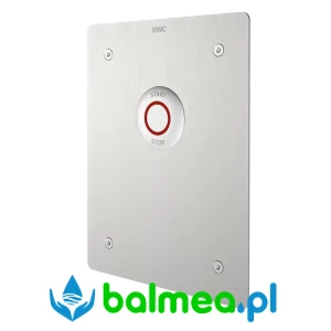 Elektroniczna bateria natryskowa do montażu podtynkowego o wymiarach 190 x 245 x 2 mm