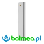 Panel natryskowy ze stali szlachetnej do montażu natynkowego o wymiarach 232 x 1160 x 90 mm