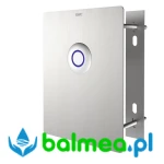 Elektroniczna armatura spłukująca do WC do montażu od strony pomieszczenia technicznego