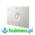 Elektroniczny sterownik WC stalowy do podtynkowych zbiorników wody o wymiarach 190 x 140 x 2 mm