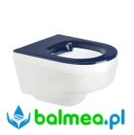 Miska WC wisząca z tworzywa sztucznego o wymiarach 400 x 370 x 510 mm