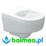 Miska WC wisząca z tworzywa sztucznego o wymiarach 400 x 370 x 510 mm