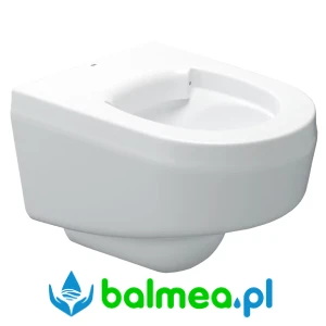 Miska WC wisząca z tworzywa sztucznego o wymiarach 400 x 370 x 510 mm