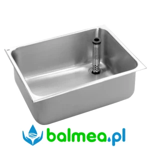 Stalowa komora gospodarcza wpuszczana w blat o wymiarach 635 x 300 x 485 mm