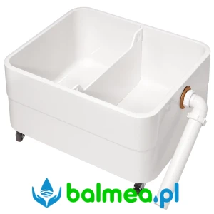 Komora z osadnikiem szlamu o  wymiarach 660 × 300/370 × 550 mm