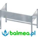 Stelaż ze stali do zlewozmywaka przemysłowego o wymiarach 600 × 600 mm