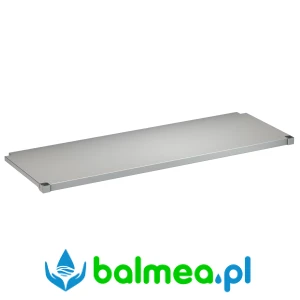 Półka stalowa do zlewozmywaków przemysłowych o wymiarach głęb. 600 mm, szer. 1600 mm