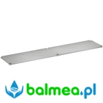 Półka stalowa do zlewozmywaków przemysłowych o głębokość 600 mm i szerokość 2600 mm