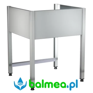 Stelaż stalowy do zamocowania zlewozmywaka przemysłowego o wymiarach 700 × 700 mm