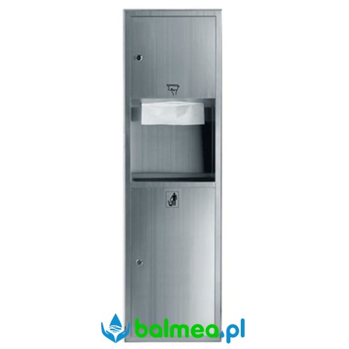 Zestaw wnękowy podajnik ręczników, kosz SN M FANECO 