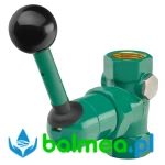 Zawór do natrysków ratunkowych, montaż natynkowy