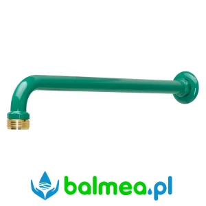 Uchwyt ścienny z rozetą do wylewek natrysków ratunkowych DN 20