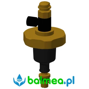 Część górna armatury samozamykającej, przeznaczona do systemów prysznicowych