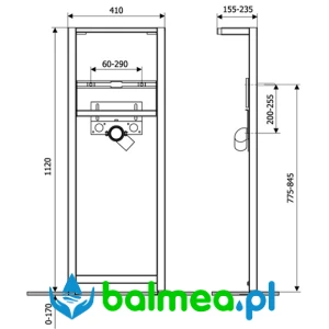 Stelaż podtynkowy do umywalki wiszącej