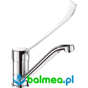 Jednootworowa bateria mechaniczna z ruchomą wylewką do zlewu