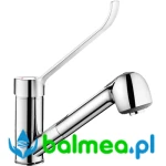 Mechaniczna bateria z wyciąganą słuchawką do zlewu