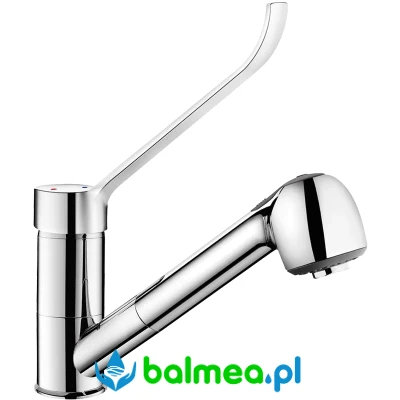 Mechaniczna bateria z wyciąganą słuchawką do zlewu.webp