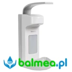 Dozownik łokciowy płynów dezynfekcyjnych lub mydła w płynie 500 ml z tacką